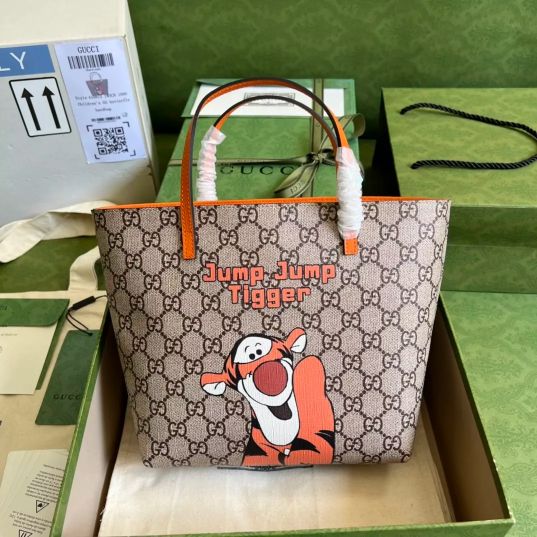 LOUIS VUITTON 21*20*10CM CHILDREN'S BAG PRINTED TIGER / ORANGE