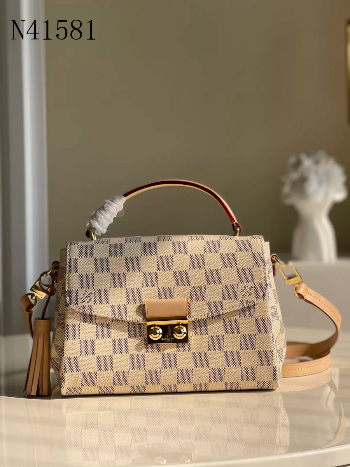 LOUIS VUITTON 24.5*24.2*9CM CROISETTE DAMIER