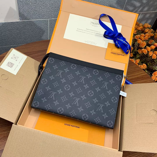 LOUIS VUITTON 26X20X5CM MONOGRAM ECLIPSE