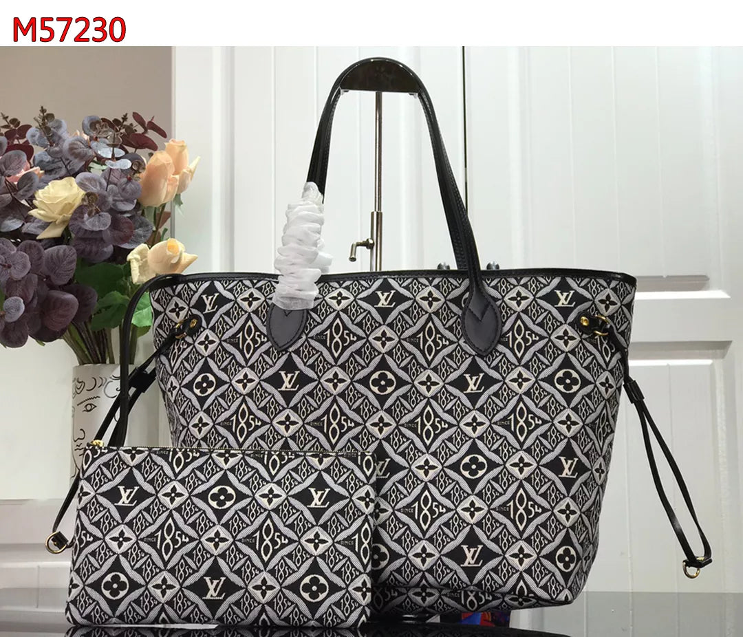 LOUIS VUITTON NEVERFULL MM BAG MONOGRAM JACQUARD SINCE 1854