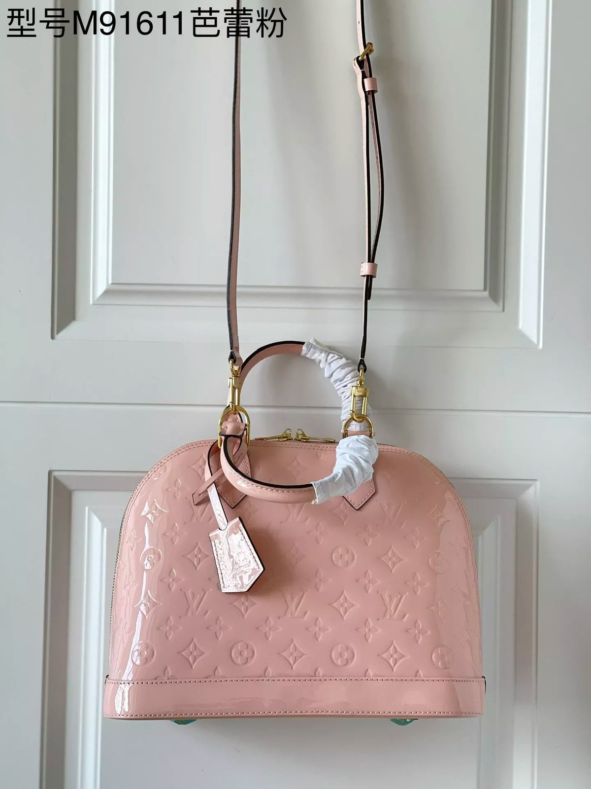 LOUIS VUITTON 32 X 24 X 15CM ALMA BB MONOGRAM VERNIS 7COLORS