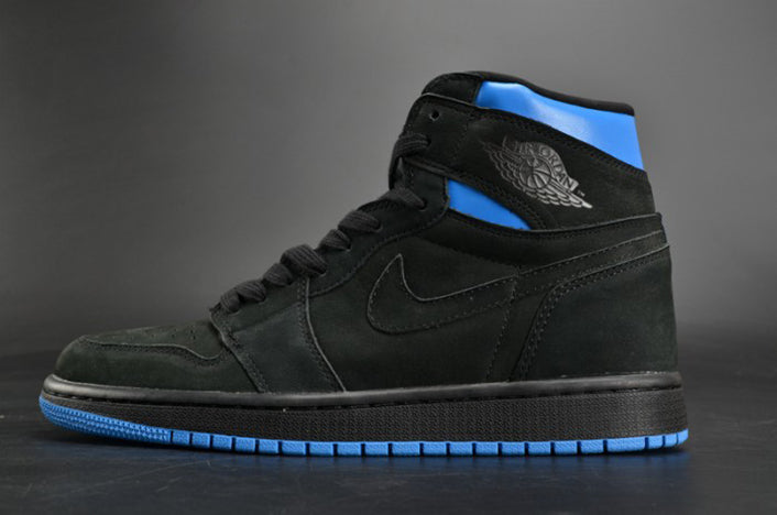 AIR JORDAN 1 RETRO HIGH OG “QUAI 54” BLACK/ITALY BLUE-UNIVERSITY RED MENS