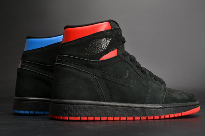 AIR JORDAN 1 RETRO HIGH OG “QUAI 54” BLACK/ITALY BLUE-UNIVERSITY RED MENS