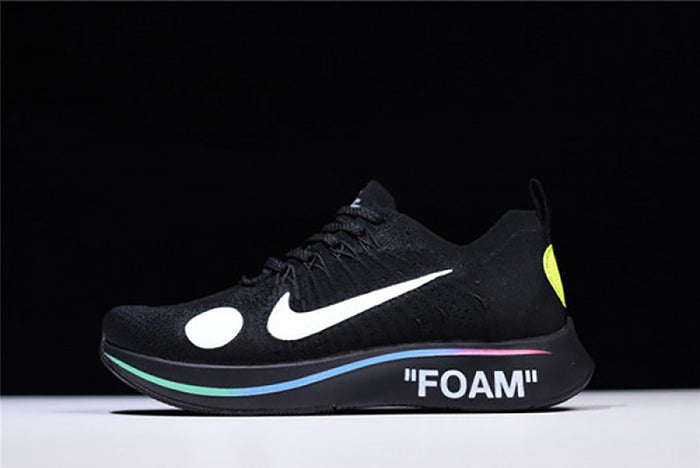 NIKE X OFF-WHITE ZOOM FLY MERCURIAL FLYKNIT BLACK MENS