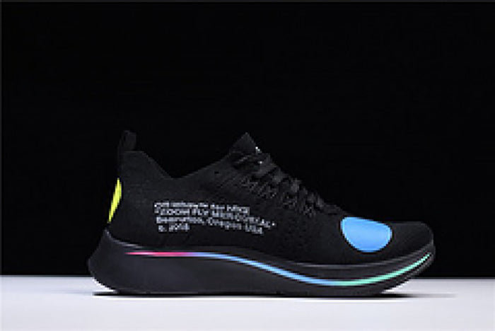 NIKE X OFF-WHITE ZOOM FLY MERCURIAL FLYKNIT BLACK MENS