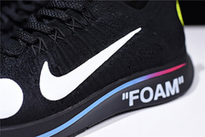 NIKE X OFF-WHITE ZOOM FLY MERCURIAL FLYKNIT BLACK MENS