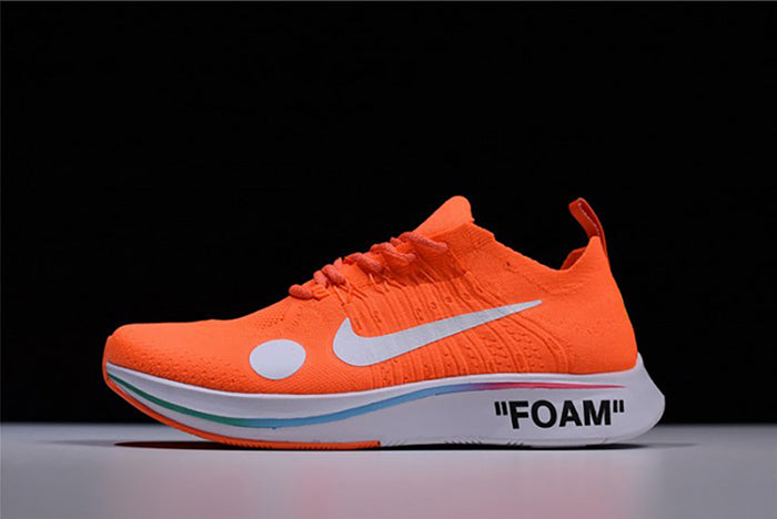 NIKE X OFF-WHITE ZOOM FLY "MERCURIAL FLYKNIT TOTAL ORANGE" MENS