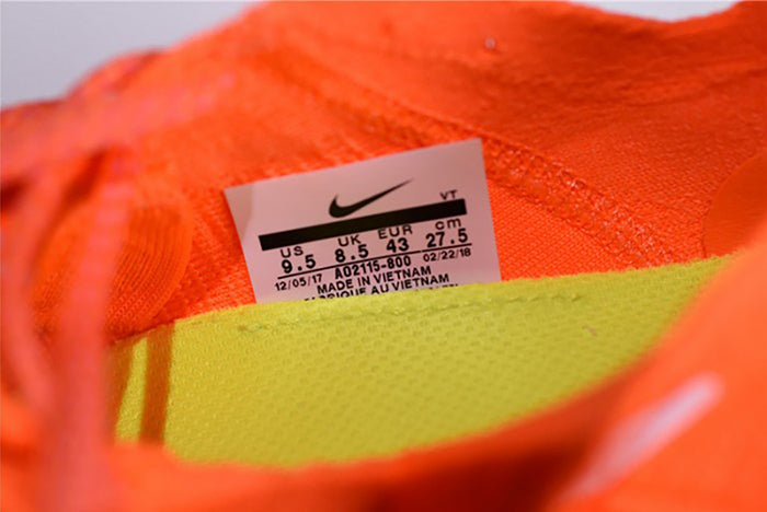 NIKE X OFF-WHITE ZOOM FLY "MERCURIAL FLYKNIT TOTAL ORANGE" MENS