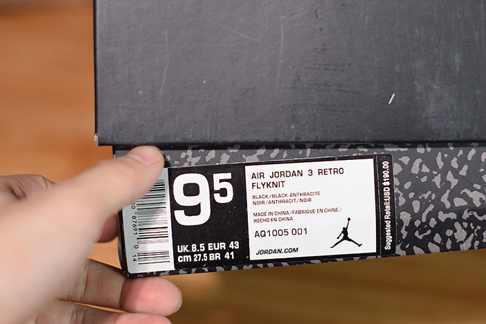 AIR JORDAN 3 "FLYKNIT BLACK"
