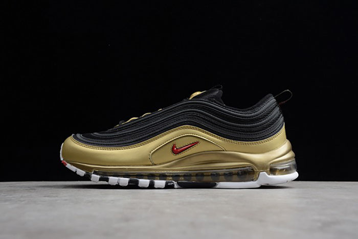 NIKE AIR MAX 97 QS "B-SIDES BLACK/METALLIC GOLD"