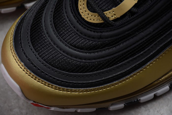NIKE AIR MAX 97 QS "B-SIDES BLACK/METALLIC GOLD"