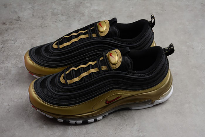 NIKE AIR MAX 97 QS "B-SIDES BLACK/METALLIC GOLD"