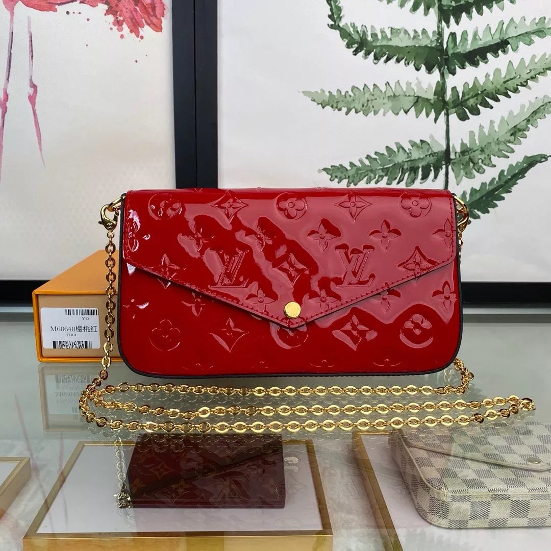 LOUIS VUITTON 21.0X 12.0X 3.0CM MONOGRAM EMPREINTE POCHETTE FÉLICIE