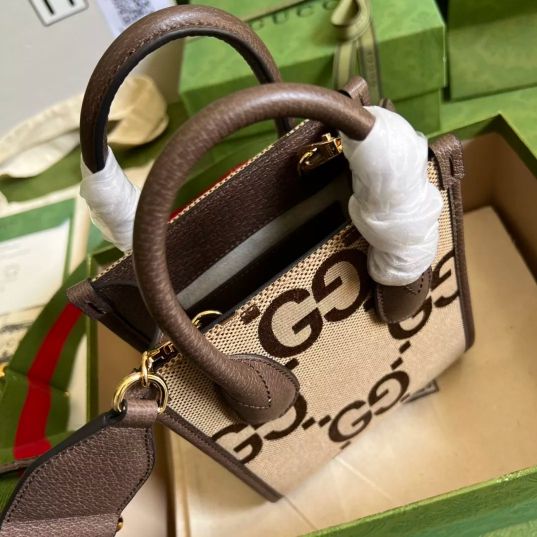 LOUIS VUITTON 16*20*7CM RETRO MINI TOTE BROWN / CANVAS