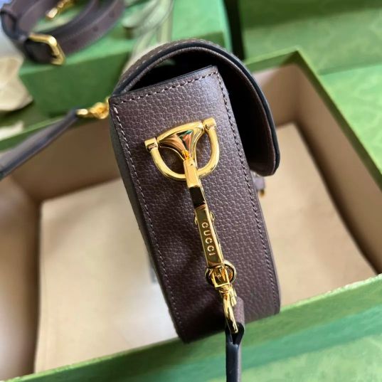 LOUIS VUITTON  20.5*14*5CM ARIA FASHION ARIA SERIES, ORIGINAL LEATHER SADDLE BAG, BROWN / CANVAS