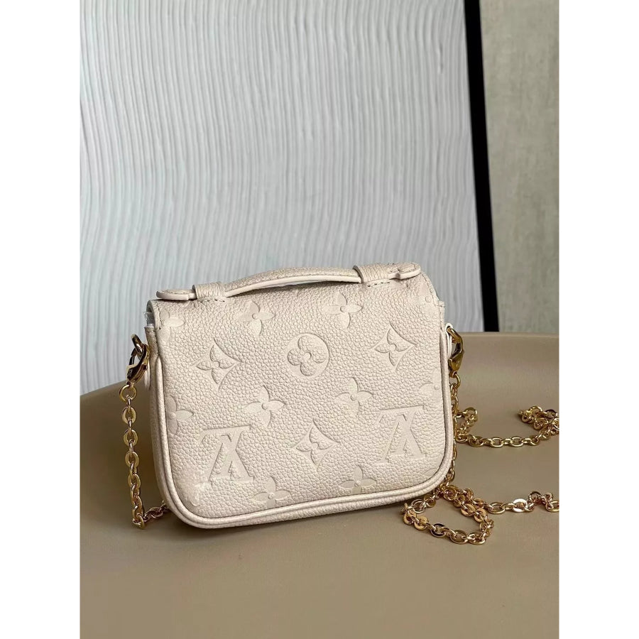 LOUIS VUITTON 14*11*3.5CM MICRO METIS CHAIN BAG, LEATHER