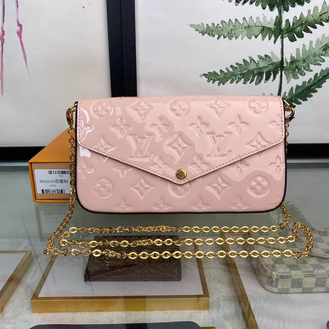 LOUIS VUITTON 21.0X 12.0X 3.0CM MONOGRAM EMPREINTE POCHETTE FÉLICIE