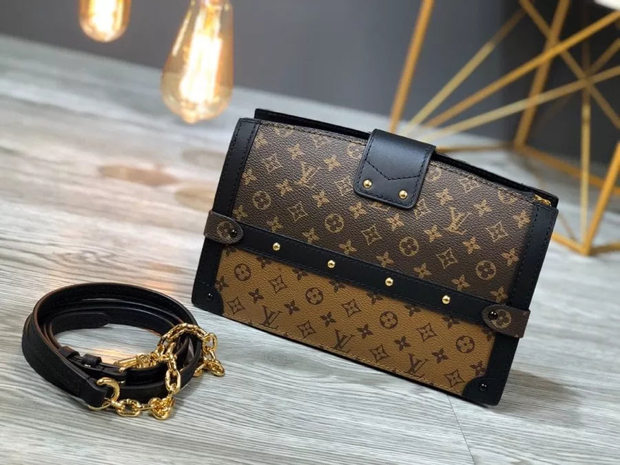 LOUIS VUITTON 20*12*5.5CM TRUNK PETITE MALLE BAG