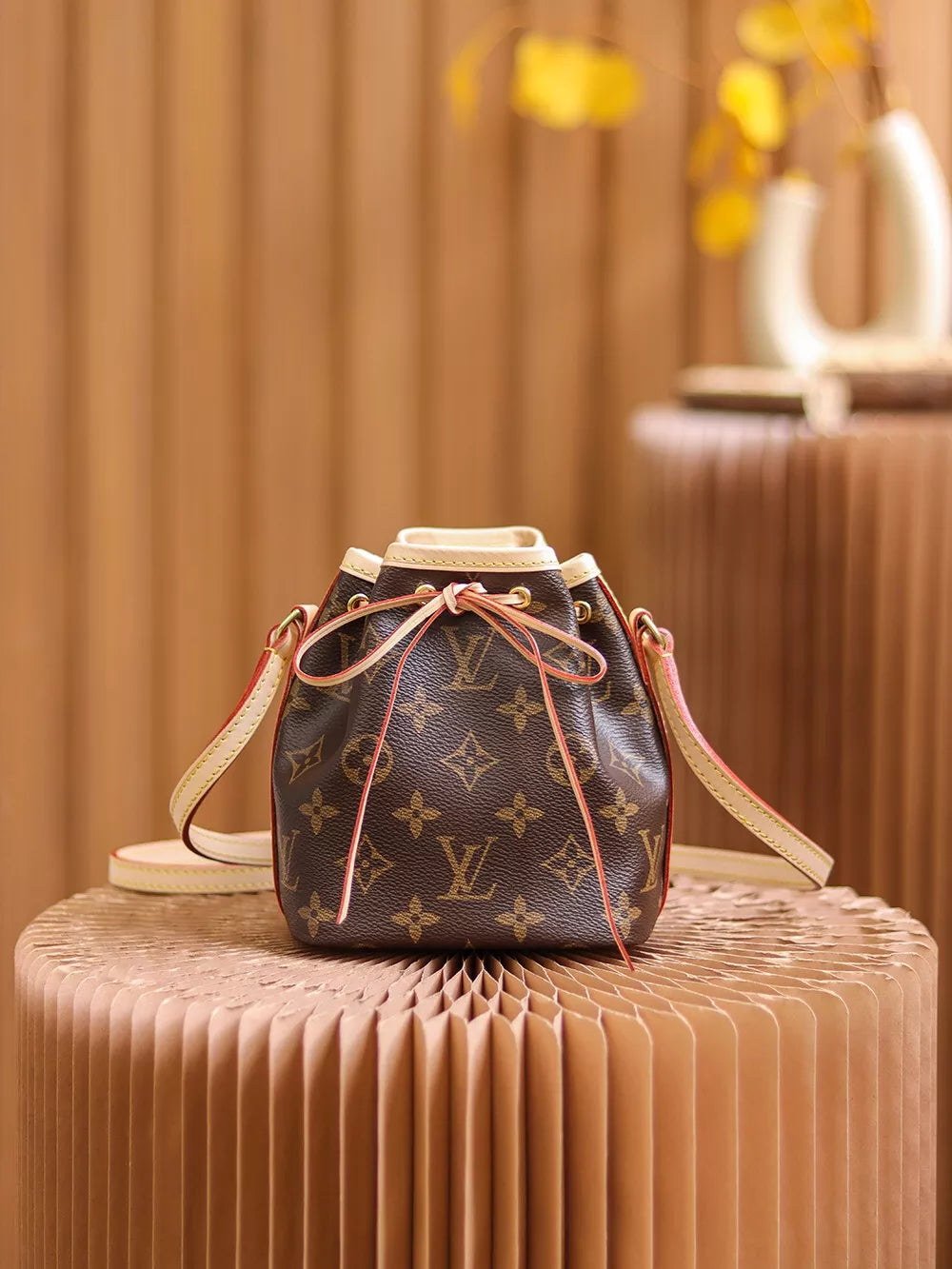 LOUIS VUITTON 13X16X10CM NANO NOE MONOGRAM MINI TURENNE