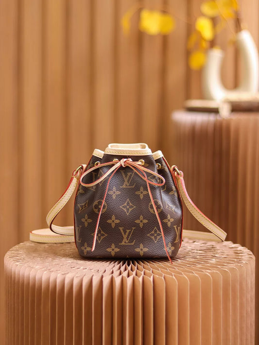 LOUIS VUITTON 13X16X10CM NANO NOE MONOGRAM MINI TURENNE