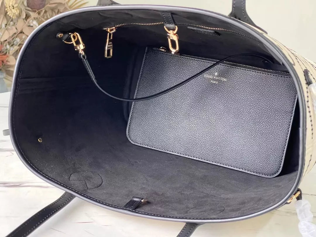 LOUIS VUITTON 31 X 28 X 14 CM 2022 SPRING NEVERFULL MONOGRAM EMPREINTE