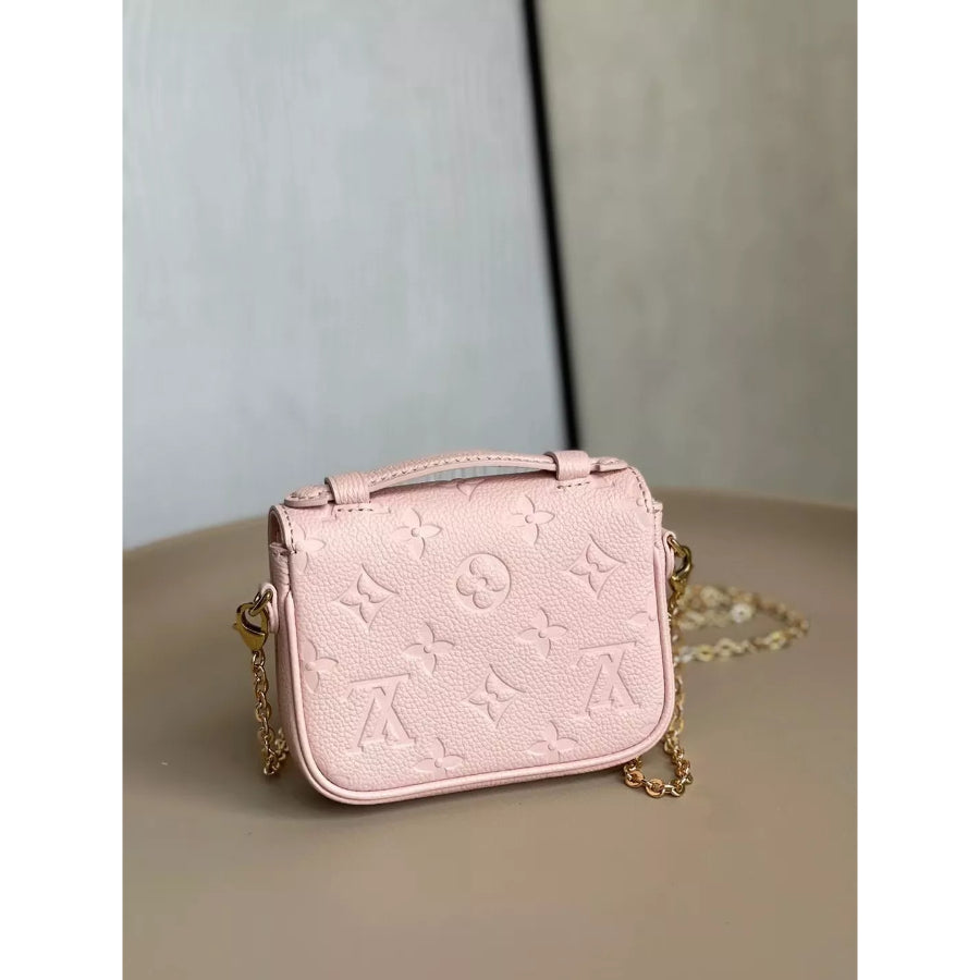 LOUIS VUITTON 14*11*3.5CM MICRO METIS CHAIN BAG, LEATHER