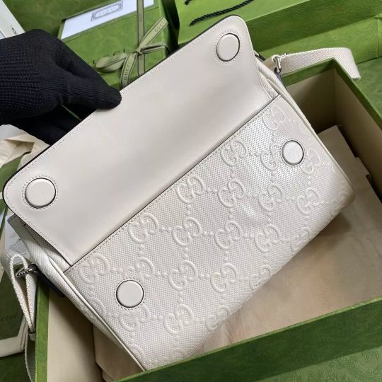 LOUIS VUITTON 29×22×9.5CM MESSENGER BAG EMBOSSED FULL LEATHER