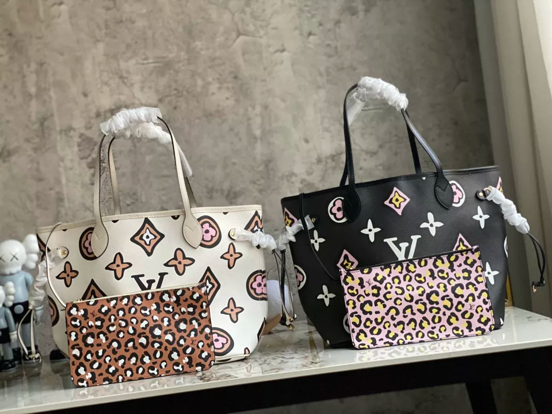 LOUIS VUITTON NEVERFULL WILD AT HEART MONOGRAM 2COLORS