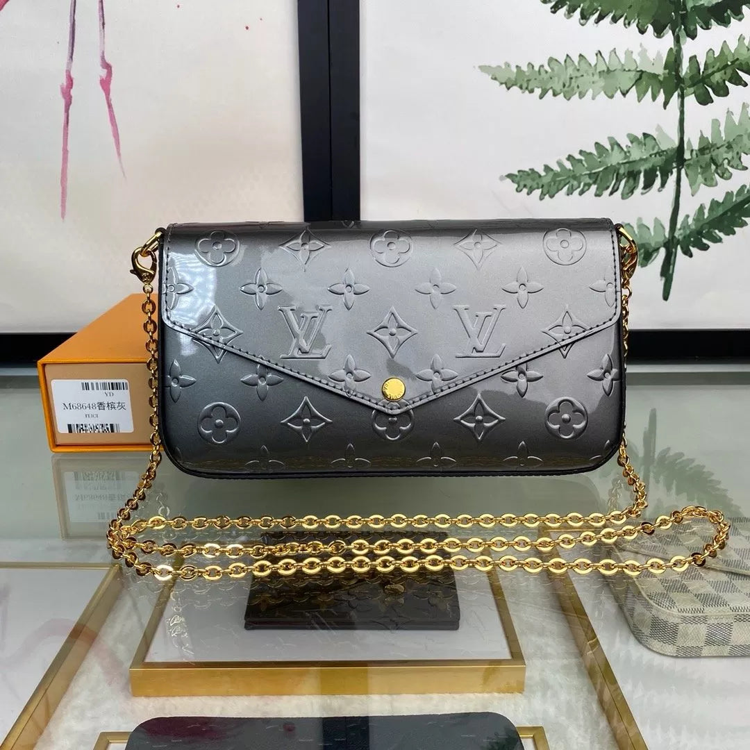 LOUIS VUITTON 21.0X 12.0X 3.0CM MONOGRAM EMPREINTE POCHETTE FÉLICIE