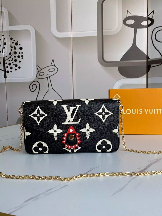 LOUIS VUITTON 21.0 X 12.0 X 3.0CM CRAFTY POCHETTE FÉLICIE BAG