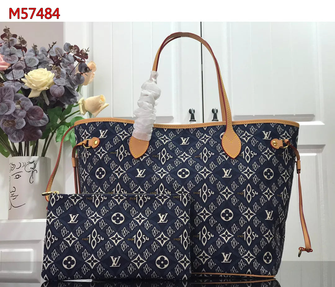 LOUIS VUITTON NEVERFULL MM BAG MONOGRAM JACQUARD SINCE 1854