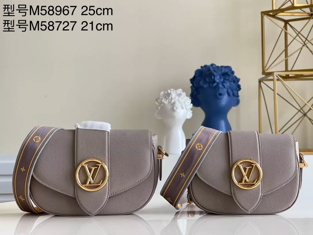 LOUIS VUITTON 21 X 15 X 6.5CM/25 X 17.5 X 8CM LV PONT 9 SOFT LV CIRCLE
