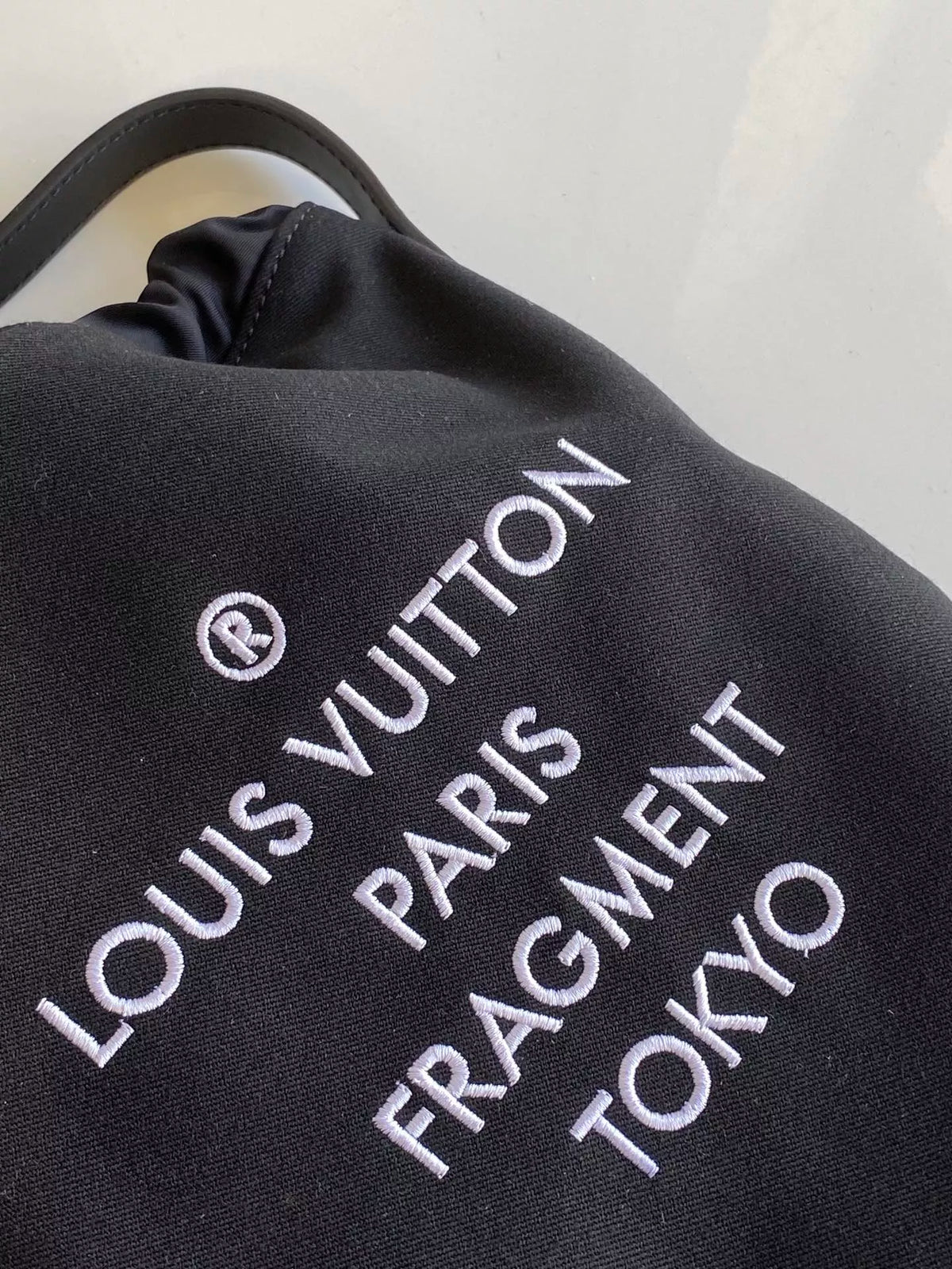 LOUIS VUITTON 20CM CLOTH HANDBAG, CANVAS + FABRIC + NATURAL COW LEATHER