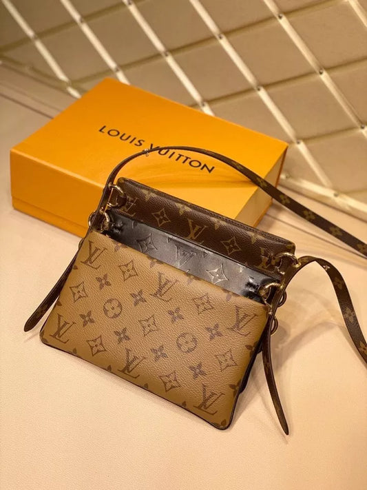 LOUIS VUITTON 22.0 X 17.0 X 6.0 CM POCHETTE DOUBLE BAG