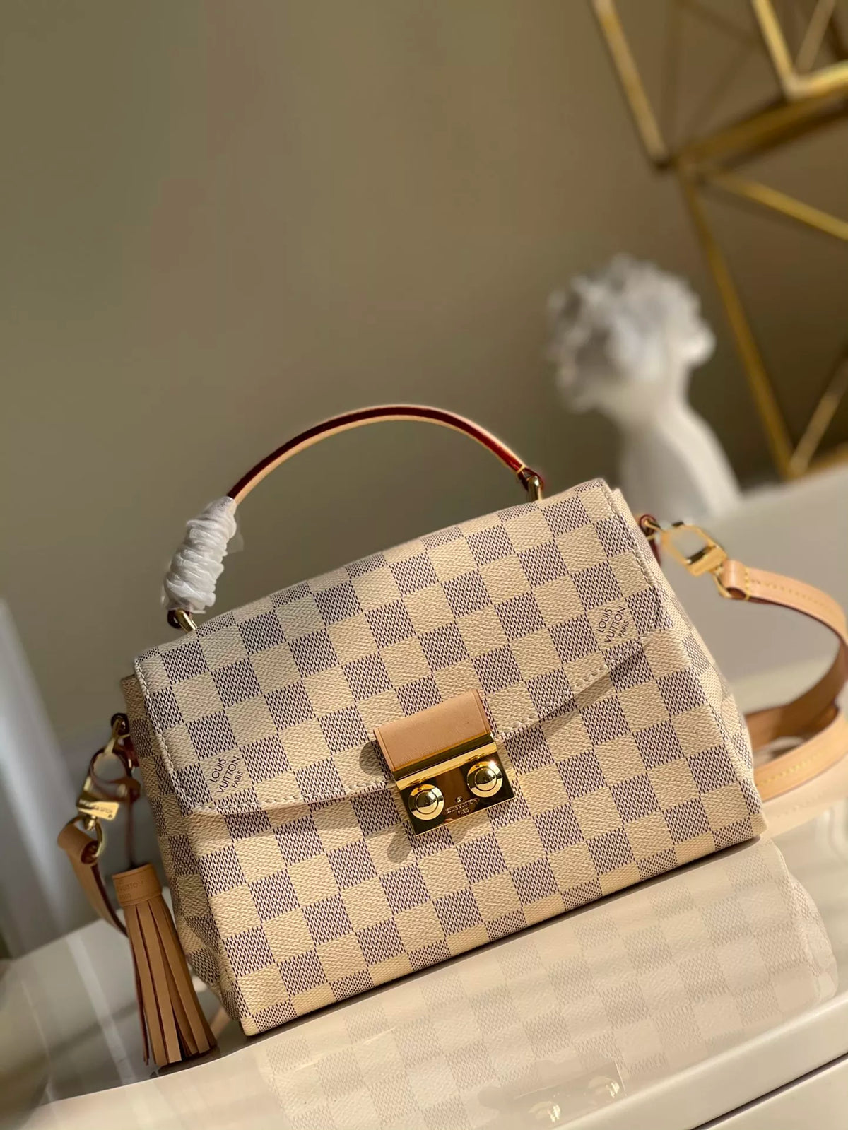 LOUIS VUITTON 24.5*24.2*9CM CROISETTE DAMIER