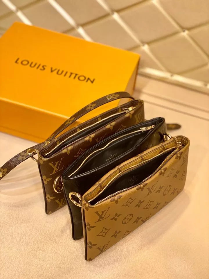 LOUIS VUITTON 22.0 X 17.0 X 6.0 CM POCHETTE DOUBLE BAG