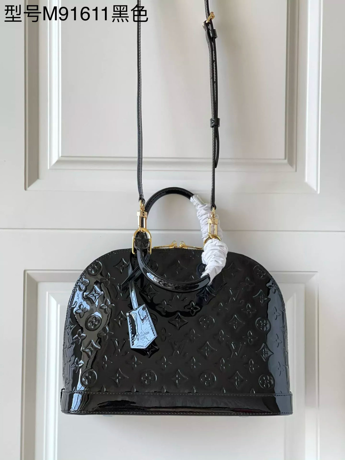 LOUIS VUITTON 32 X 24 X 15CM ALMA BB MONOGRAM VERNIS 7COLORS