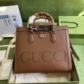 LOUIS VUITTON 35*30*14CM 660195 27*24*11CM DIANA SERIES, BAMBOO TOTE BAG, FULL LEATHER