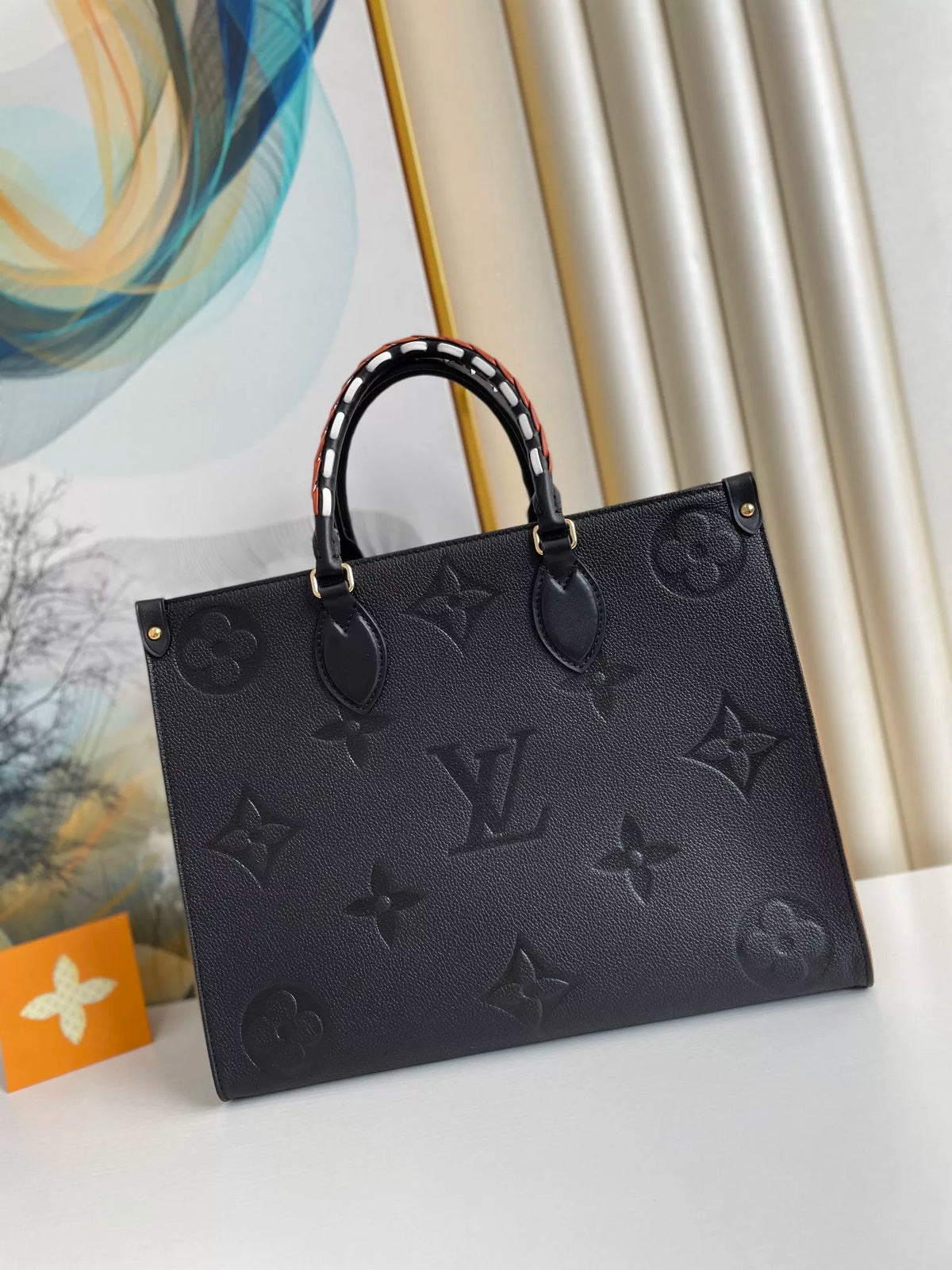 LOUIS VUITTON MM ONTHEGO WILD AT HEART MONOGRAM EMPREINTE 35X27X14CM 2COLORS
