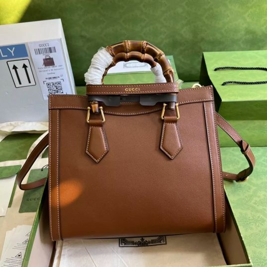 LOUIS VUITTON 35*30*14CM 660195 27*24*11CM DIANA SERIES, BAMBOO TOTE BAG, FULL LEATHER