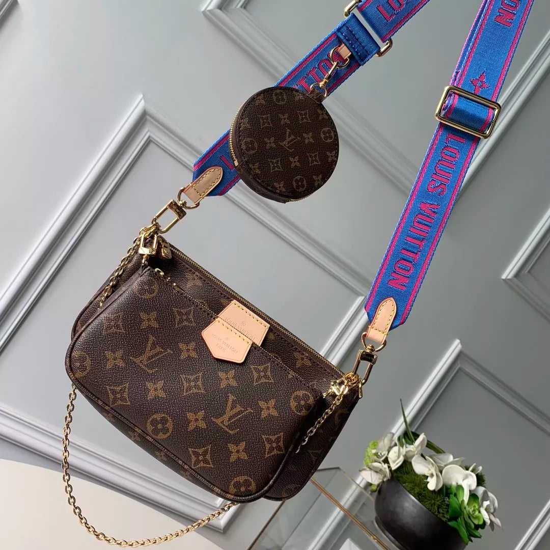 LOUIS VUITTON 24×13×4.5CM 19.5×11×4CM 9.5×2CM MONOGRAM MULTI POCHETTE