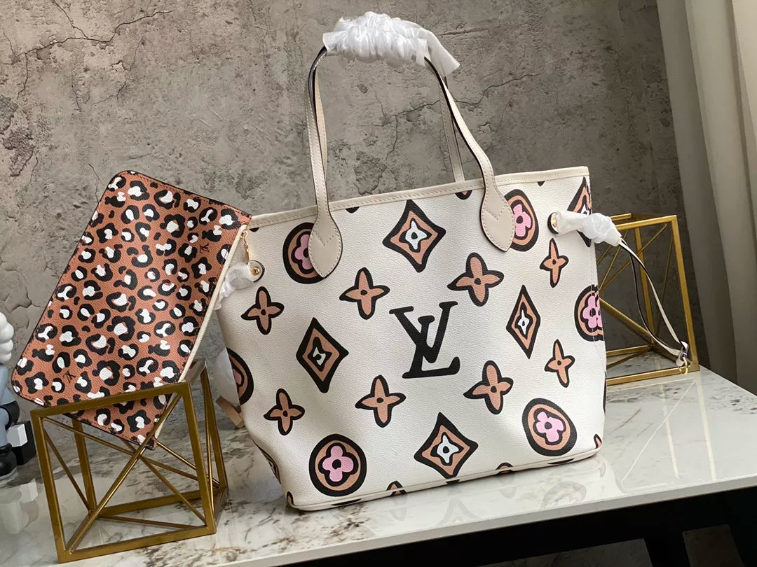 LOUIS VUITTON NEVERFULL WILD AT HEART MONOGRAM 2COLORS