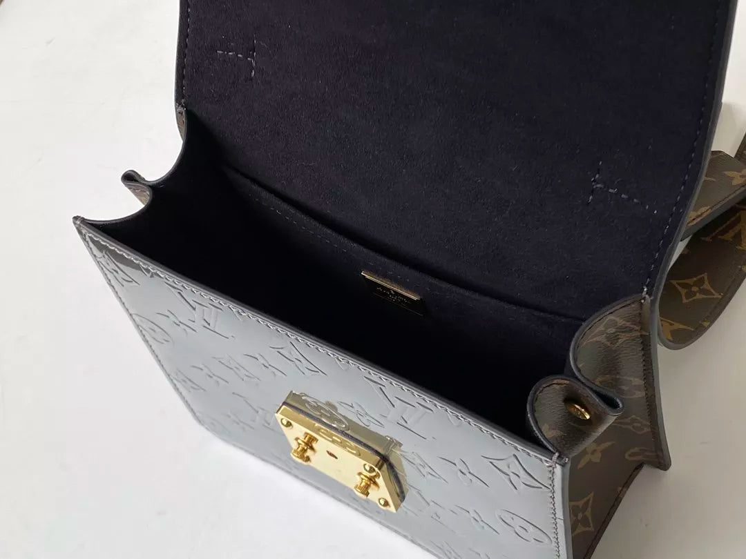 LOUIS VUITTON WYNWOOD CHAIN BAG，MONOGRAM VERNIS LEATHER + MONOGRAM CANVAS