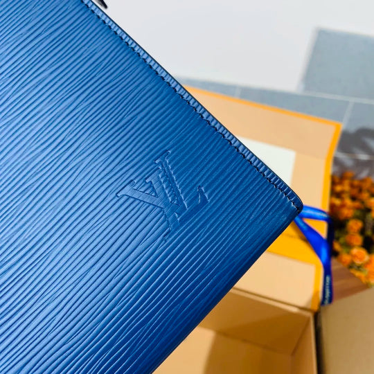 LOUIS VUITTON 27×20×3CM BLUE POCHETTE VOYAGE