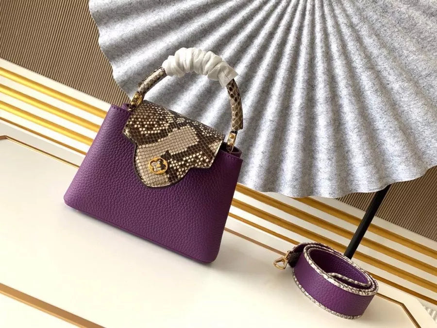LOUIS VUITTON 21X14X8CM CAPUCINES MONOGRAM FLOWER 7COLOURS AVAILABLE