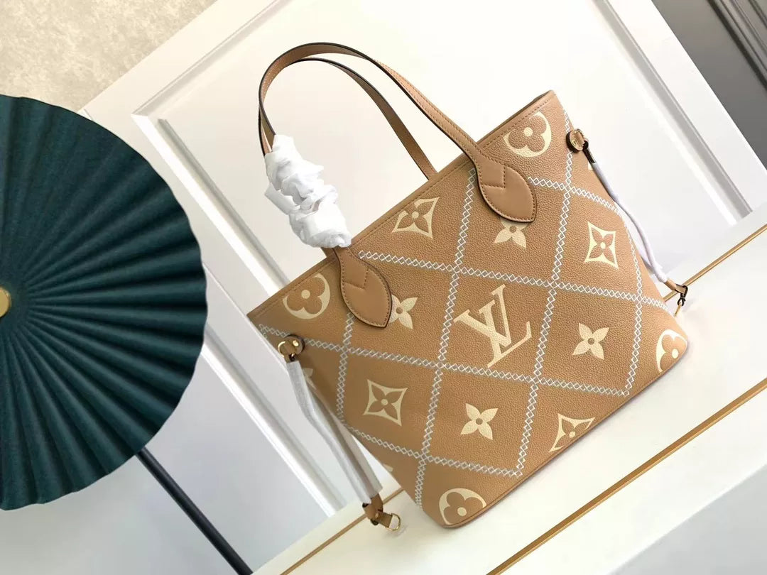 LOUIS VUITTON 31 X 28 X 14 CM 2022 SPRING NEVERFULL MONOGRAM EMPREINTE