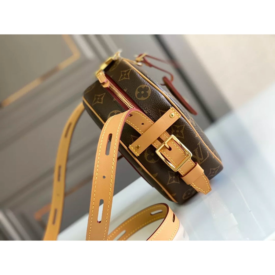 LOUIS VUITTON 20*22.5*8CM BOITE CHAPEAU SOFT HANDBAG, MONOGRAM CANVAS