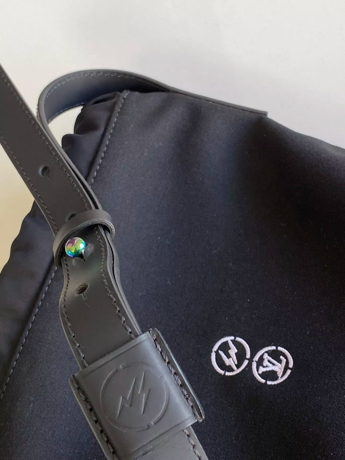 LOUIS VUITTON 20CM CLOTH HANDBAG, CANVAS + FABRIC + NATURAL COW LEATHER
