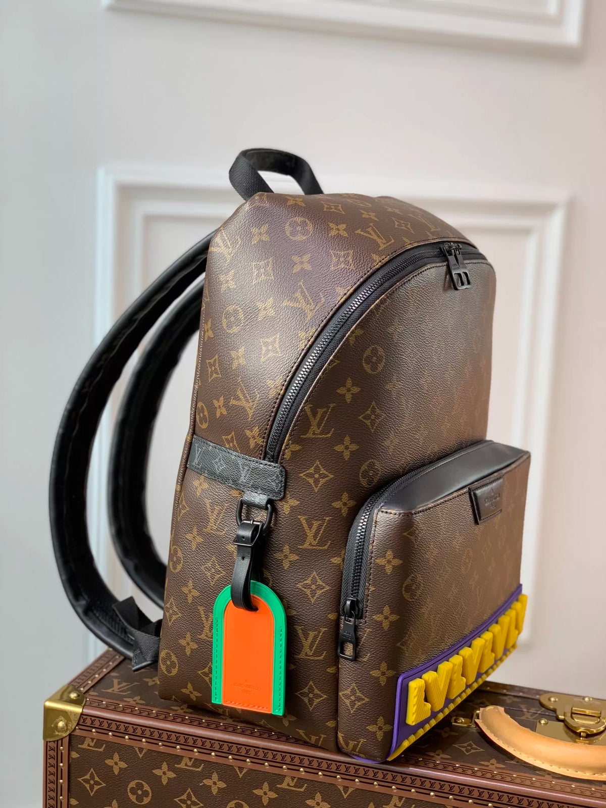 LOUIS VUITTON 37.0 X 40.0 X 20.0CM DISCOVER BACKPACK, OLD FLOWER, MONOGRAM CANVAS