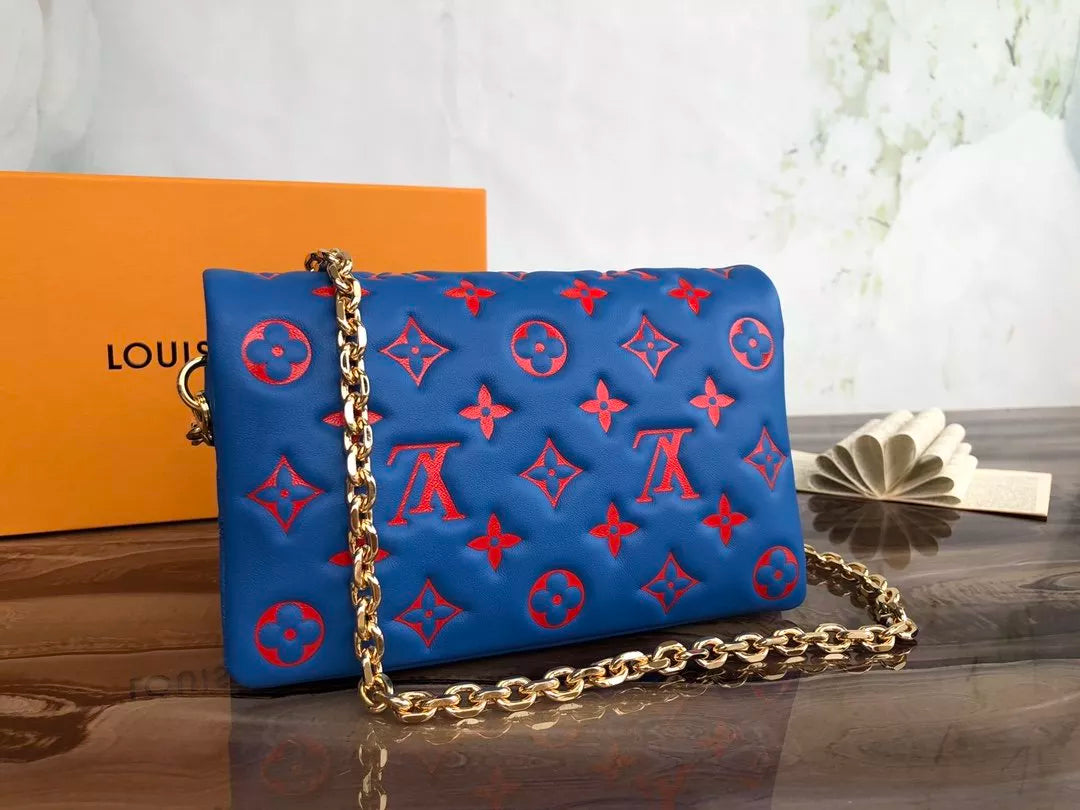 LOUIS VUITTON 20 X 14 X 8CM POCHETTE COUSSIN CHAIN BAG